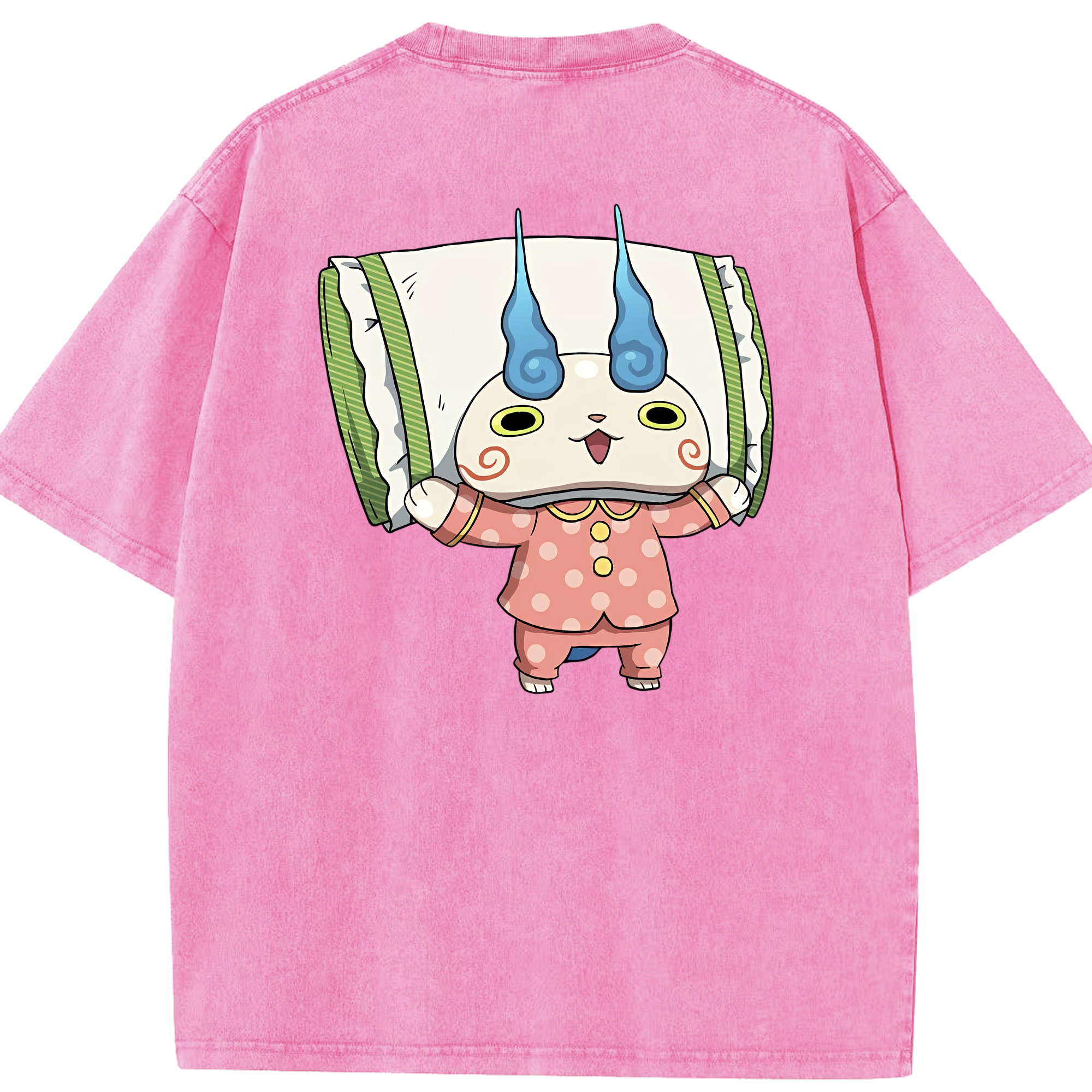 （画像用） 妖怪ウォッチ Yo-kai Watch 綿100% ヴィンテージ風 半袖Tシャツ（背面プリント）